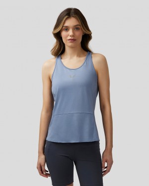 Castore Apex Lightweight Panelled Tank Top Niebieskie | LBNMSIT-36