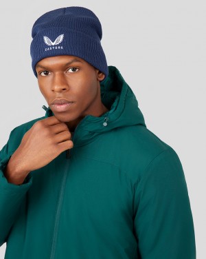 Castore Core Beanie Granatowe | CJXRUTN-17