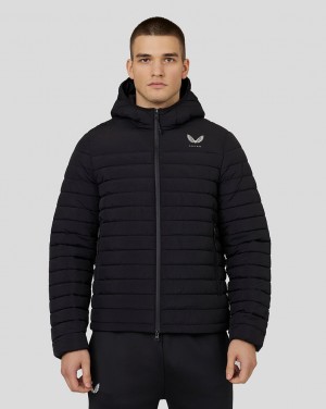 Castore Hooded Puffer Jacket Czarne | ZGIMOER-58